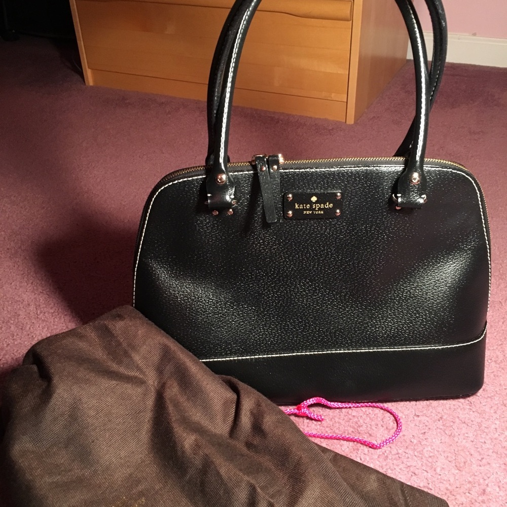 KATE SPADE Black Leather Satchel